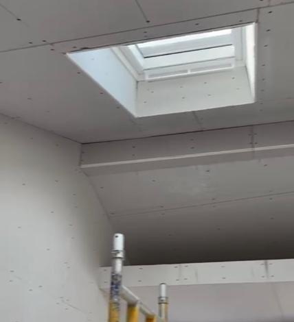 velux roof window, roof light, vellum, garage conversion